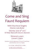 Come and Sing Fauré’s Requiem
